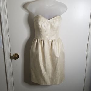 Gold Shoshanna cocktail dress